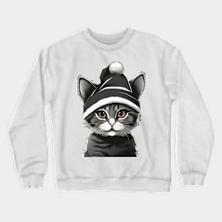 Christmas Cat Crewneck Sweatshirt